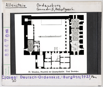 Vorschaubild Olsztyn (Allenstein): Burg des Deutschen Ordens, Grundriss 